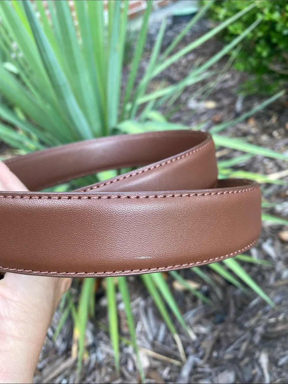 J. Crew Brown 100% Leather  Classic Dress Belt